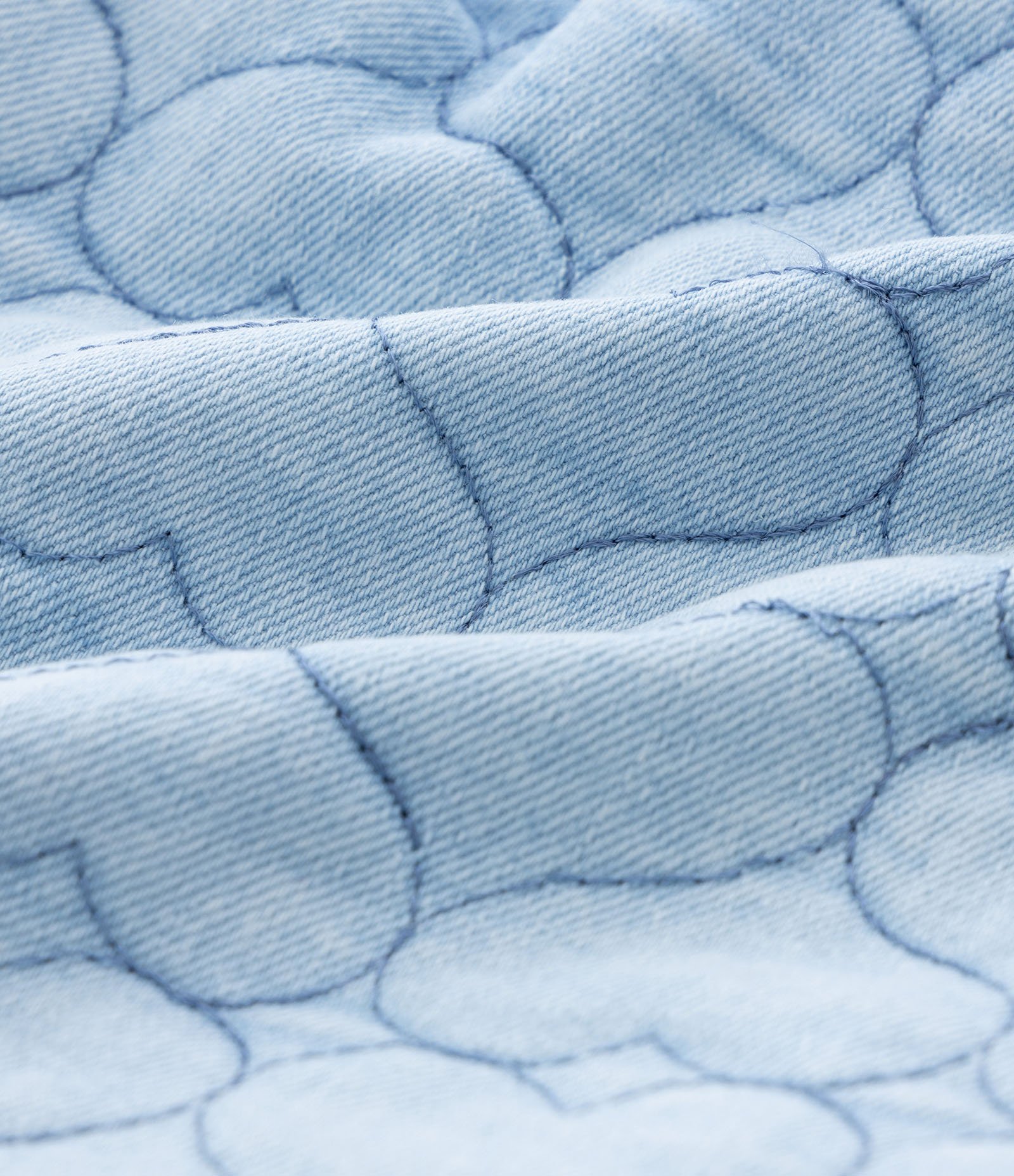 Saia Jeans Infantil com Bordados de Coração - Tam 1 a 5 anos Azul 3