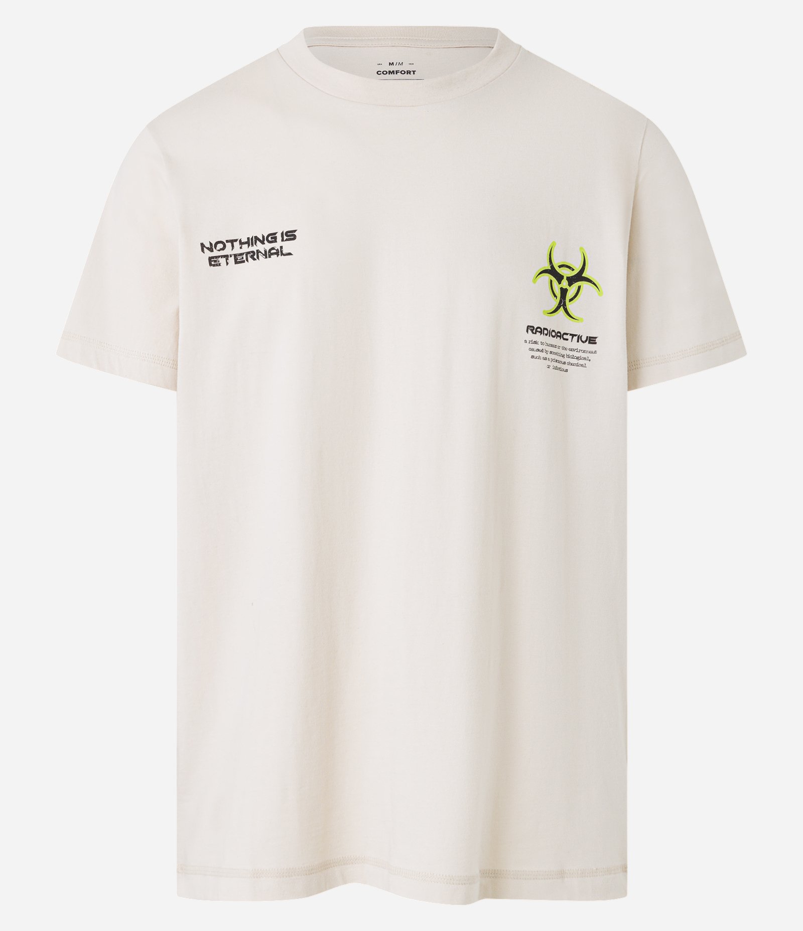 Camiseta Comfort em Meia Malha com Estampa Radioctive Off White 5