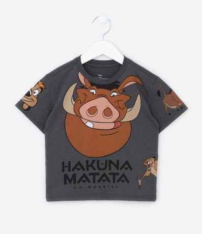 Camiseta Infantil com Estampa do Timão e Pumba - Tam 2 a 5 anos Menor preço em Camiseta Infantil com Estampa do Timão e Pumba - Tam 2 a 5 anos