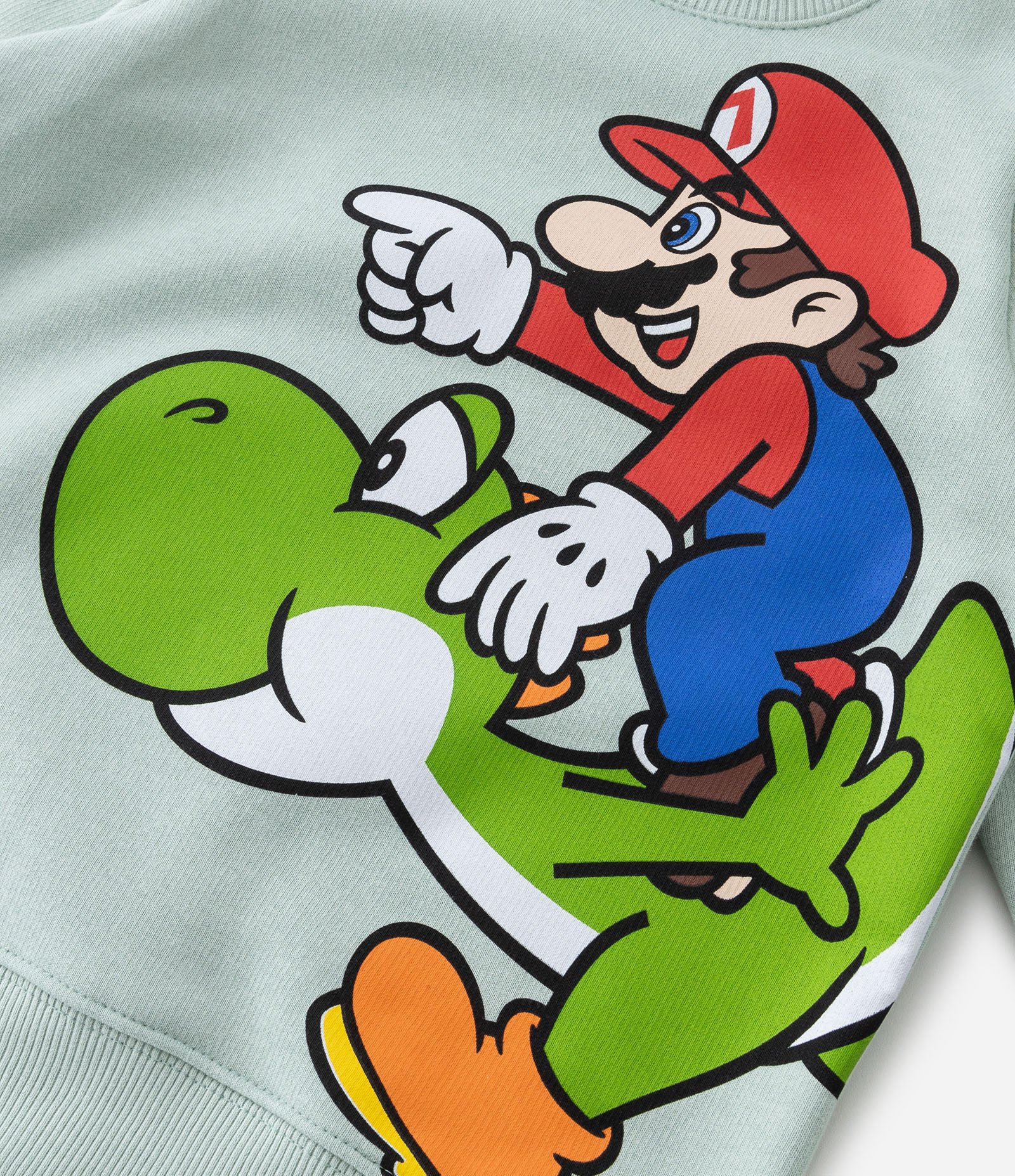 Blusão Moletom Infantil com Estampa do Mario e Yoshi - Tam 2 a 10 anos Verde 5