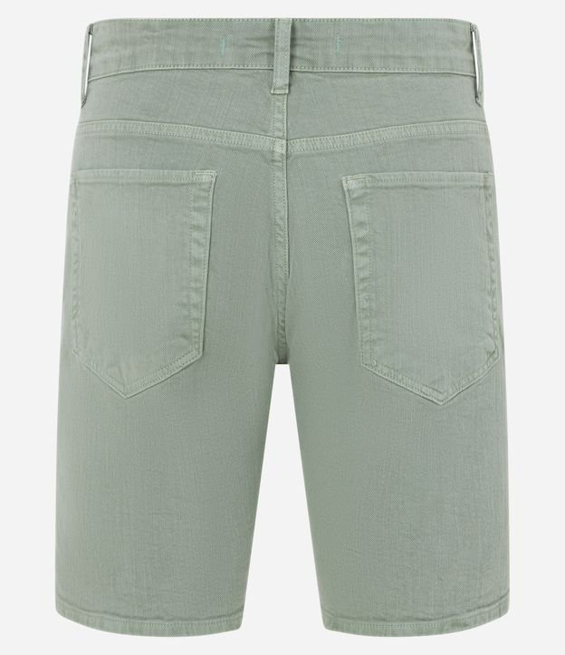 Bermuda Skinny Jeans com Strech Verde 6