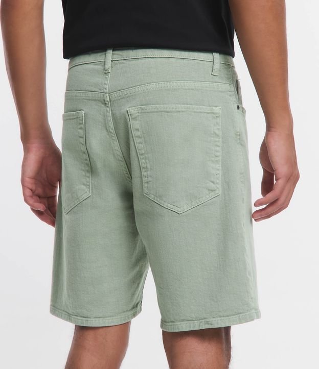 Bermuda Skinny Jeans com Strech Verde 3