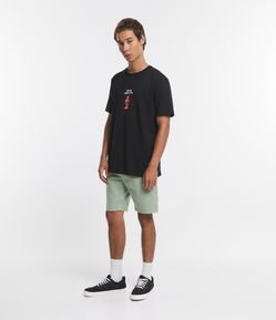 Bermuda Skinny Jeans com Strech