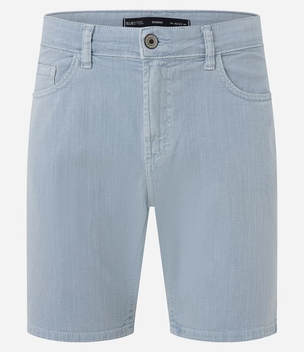 Bermuda Skinny Jeans com Strech Azul 5