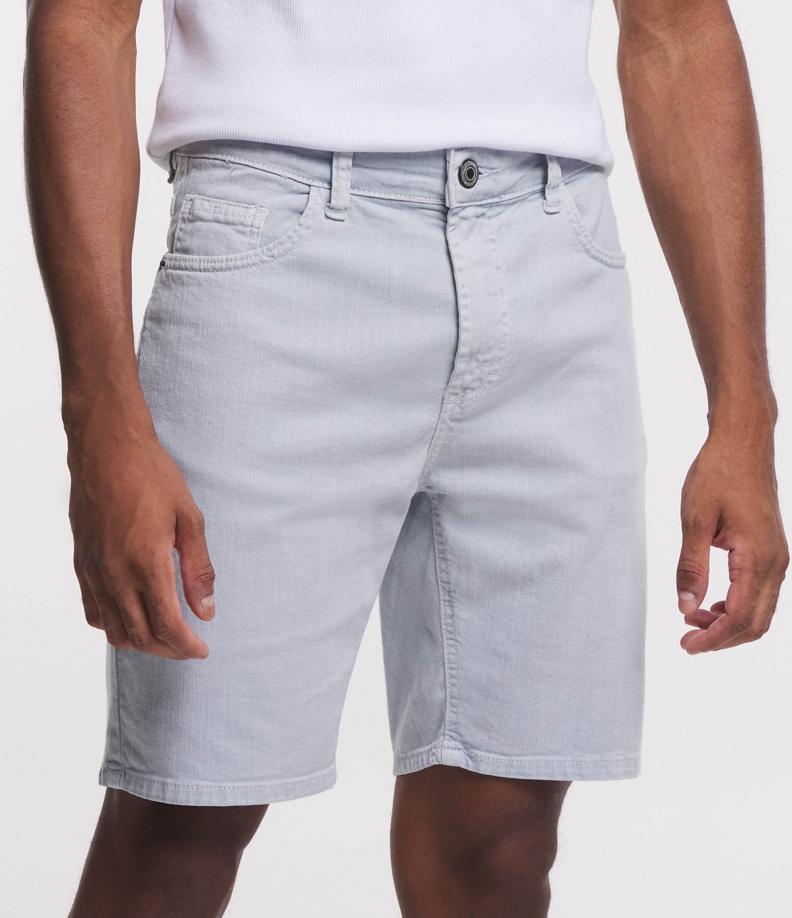 Bermuda Skinny Jeans com Strech Azul 2