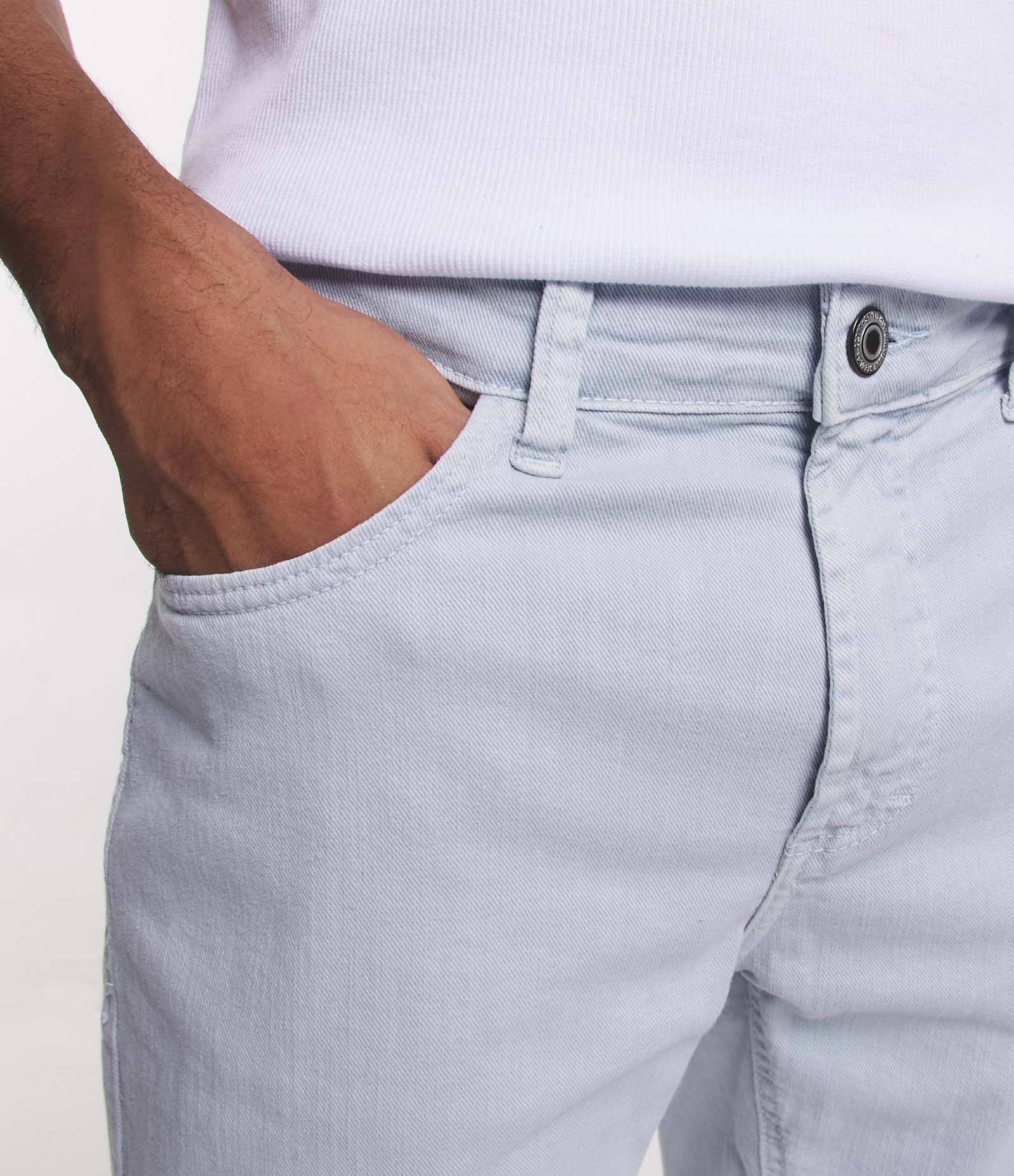 Bermuda Skinny Jeans com Strech Azul 4