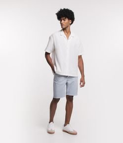 Bermuda Skinny Jeans com Strech