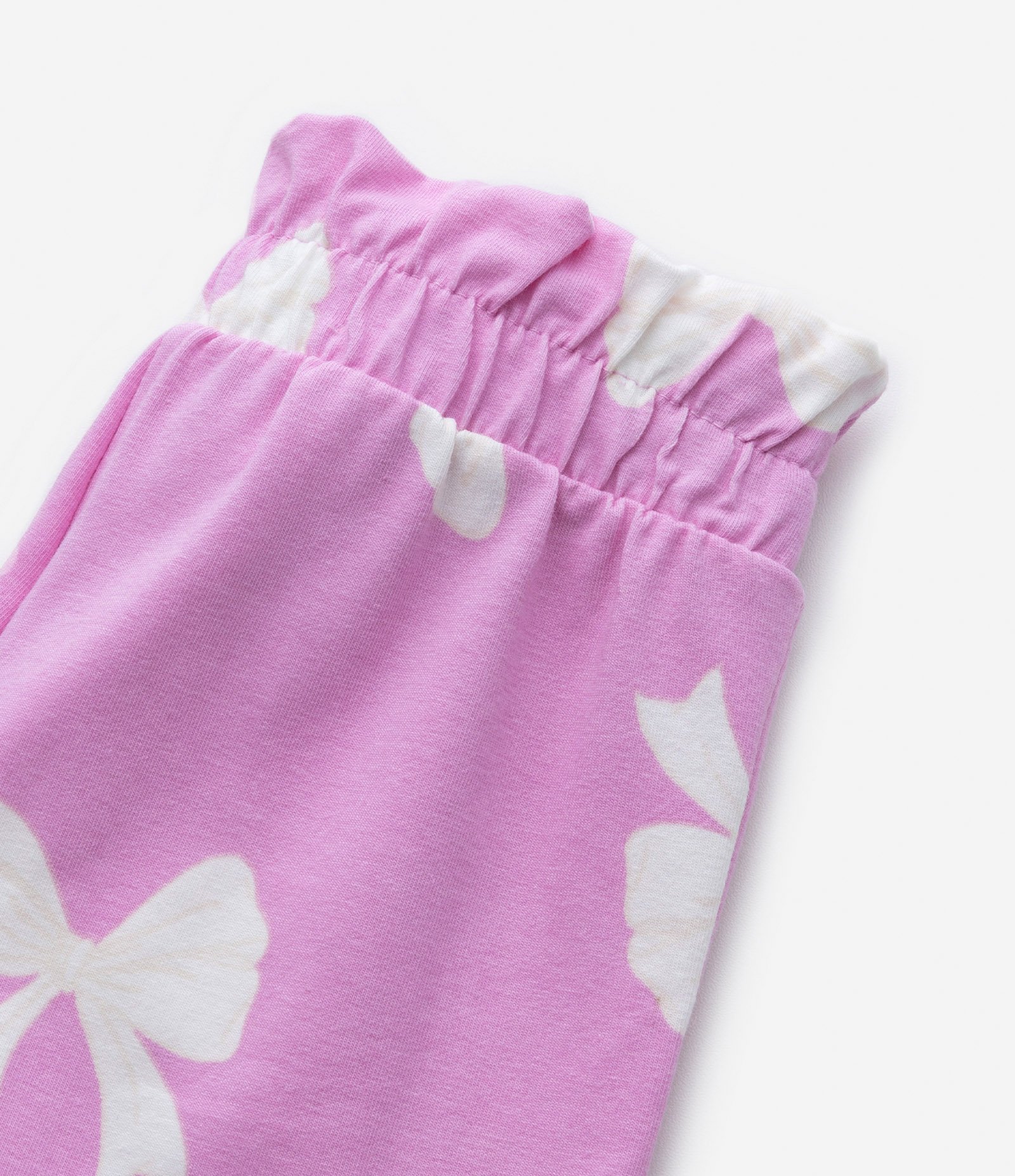 Short Clochard Infantil com Estampa de Laços - Tam 1 a 5 anos Rosa 4