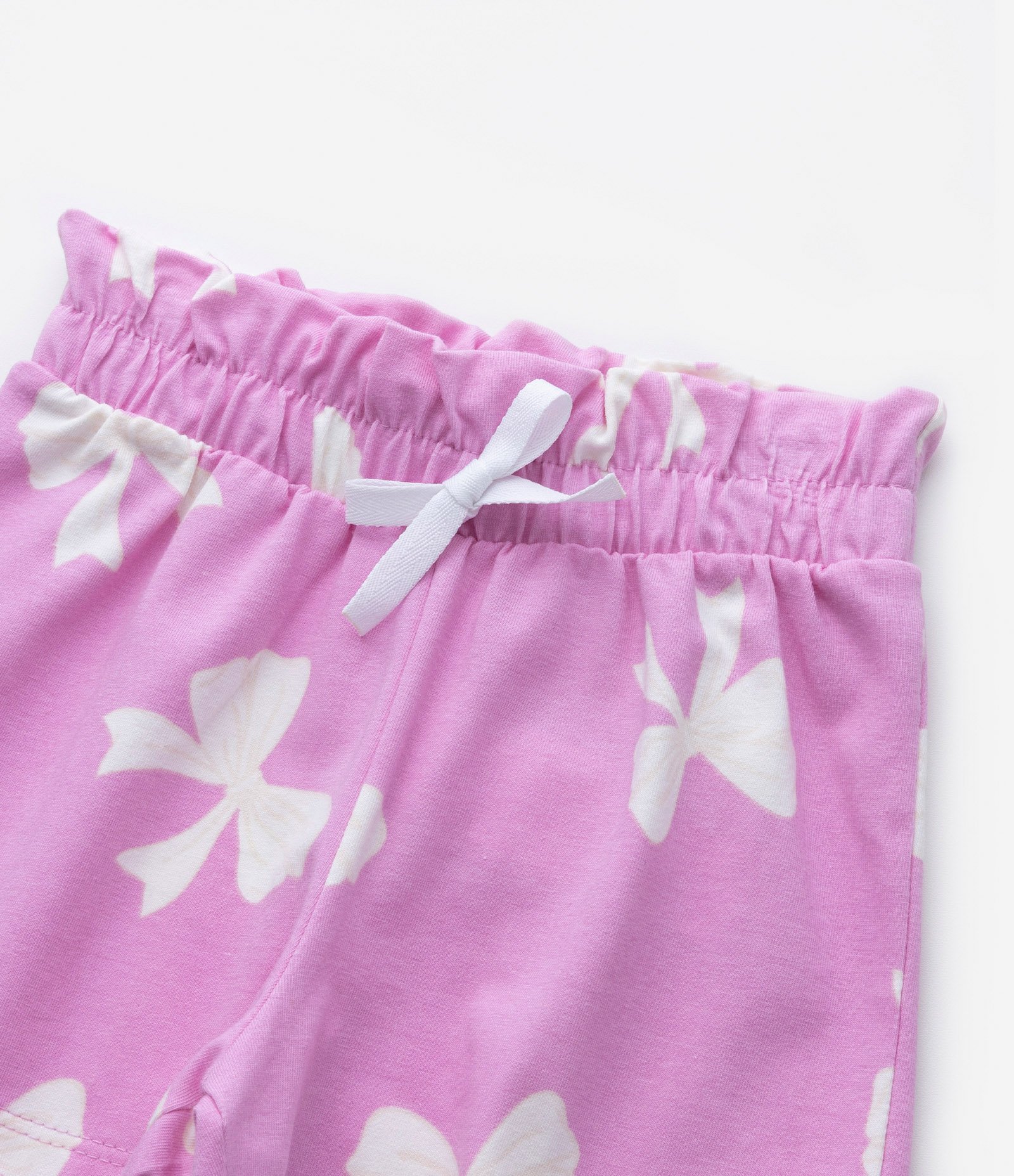 Short Clochard Infantil com Estampa de Laços - Tam 1 a 5 anos Rosa 5