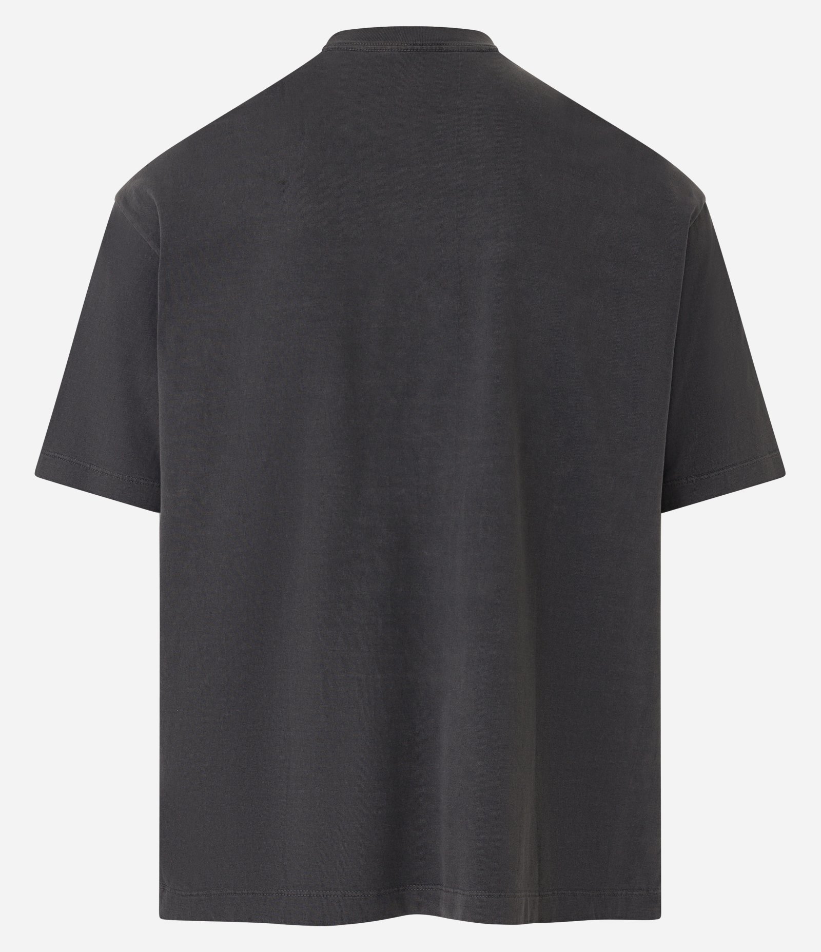 Camiseta Boxy em Algodão Estonada com Gola Alta Preto 8