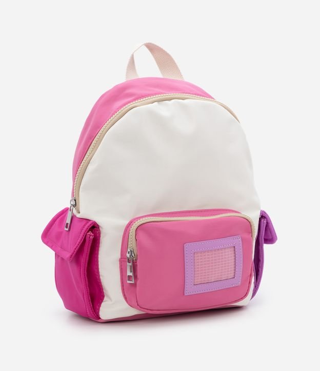 Mochila Infantil com Recortes e Bolsinhos