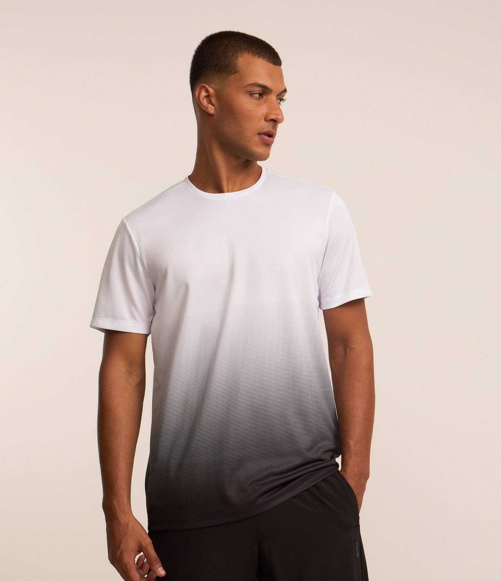 Camiseta Esportiva Degrade Sublimada Branco 1