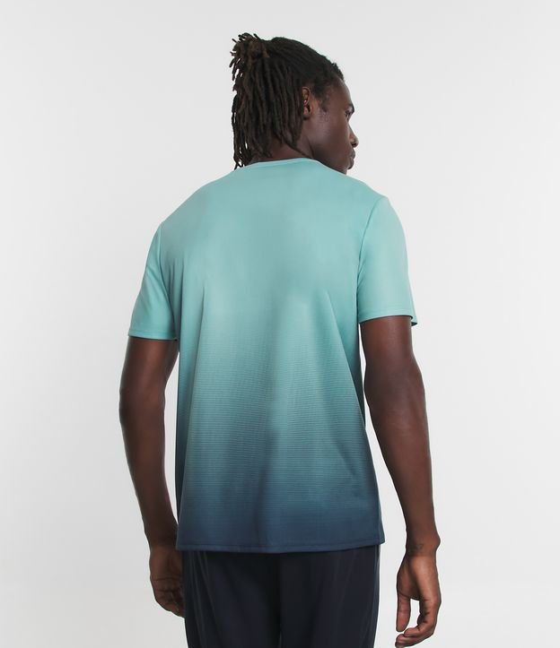 Camiseta Esportiva Dry Fit Degrade Sublimada Azul Claro 3