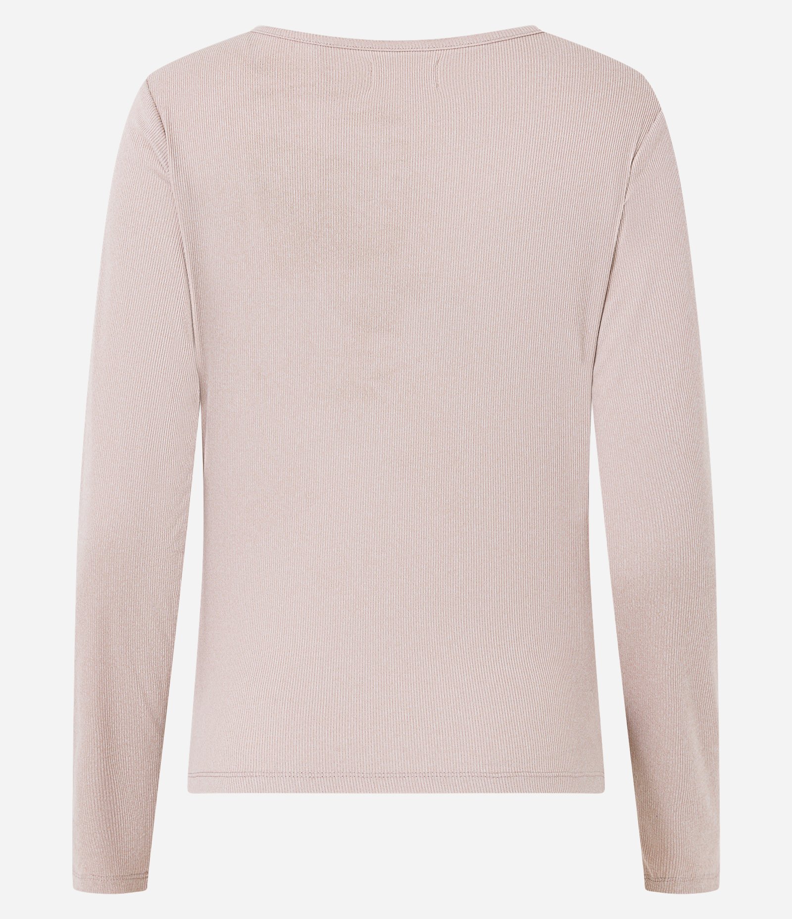 Blusa de Pijama em Ribana com Renda na Gola Rosa Antigo 7