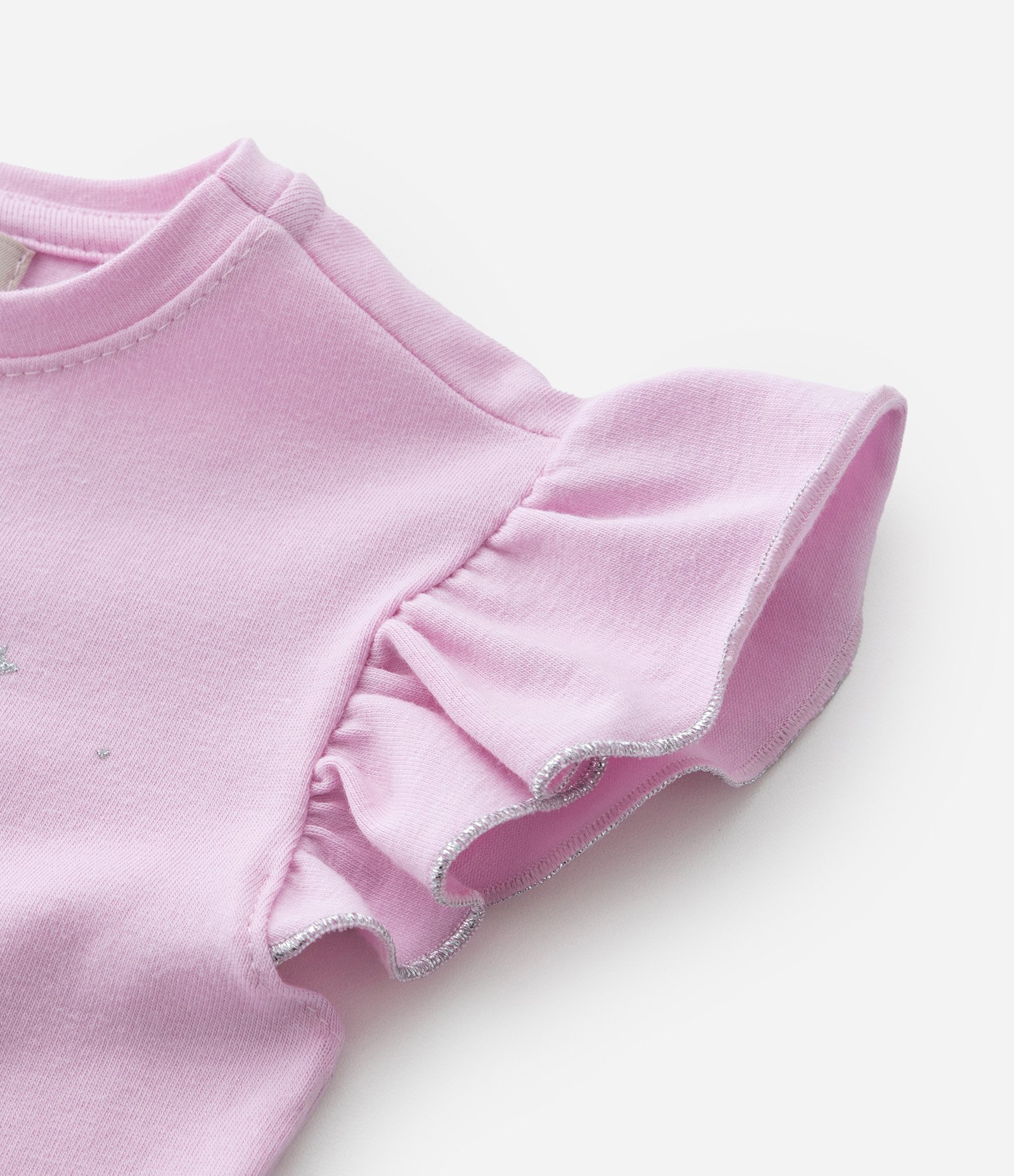 Blusa Manga de Babadinho Infantil com Estampa de Coelinha - Tam 1 a 5 anos Rosa 4