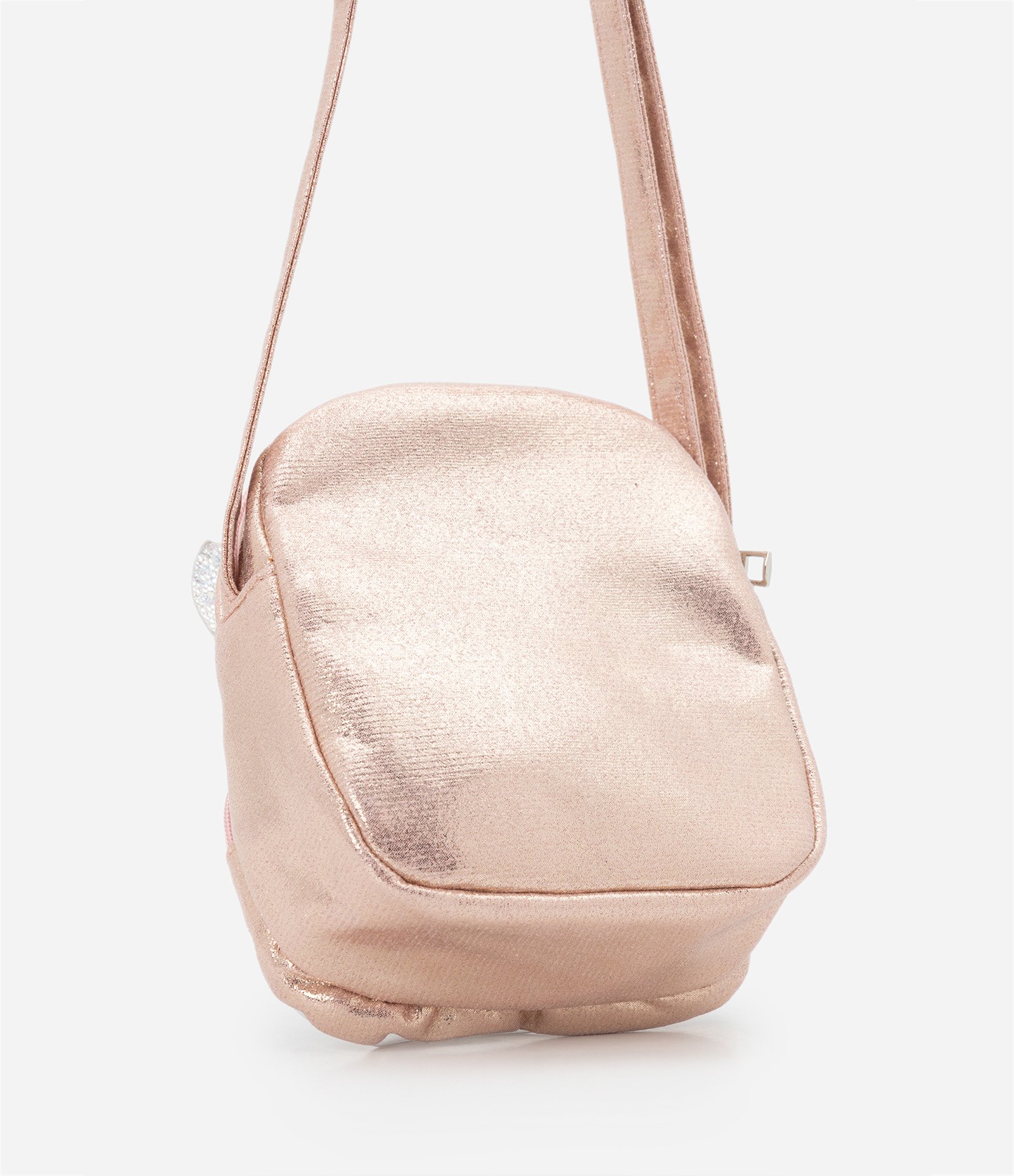 Bolsa Infantil com Glitter e Detalhe de Coelhinhos no Bolso - Tam U Rosê 4