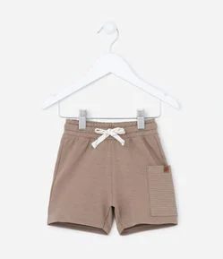Bermuda Infantil com Bolso Texturizado - Tam 1 a 5 anos