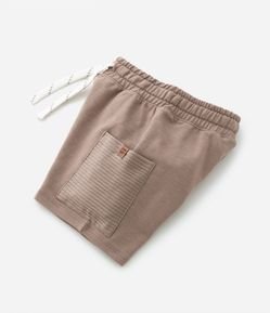 Bermuda Infantil com Bolso Texturizado - Tam 1 a 5 anos