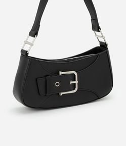 Bolsa Baguete Pequena com Detalhe em Fivela