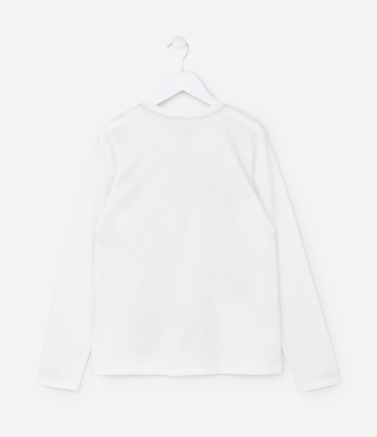 Camiseta Manga Longa Infantil com Estampa da Angel - Tam 5 a 14 anos Branco 2