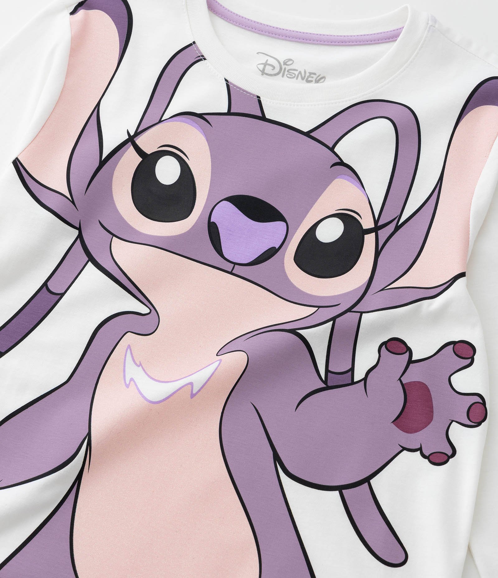 Camiseta Manga Longa Infantil com Estampa da Angel - Tam 5 a 14 anos Branco 4