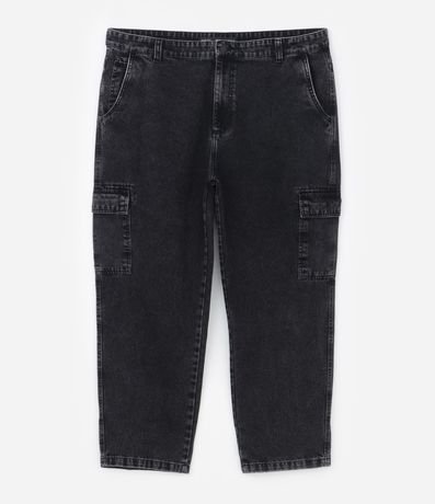 Menor preço em Calça Baggy Jeans com Bolso Cargo - Plus Size
