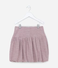 Saia Balonê Infantil em Jacquard - Tam 5 a 14 anos