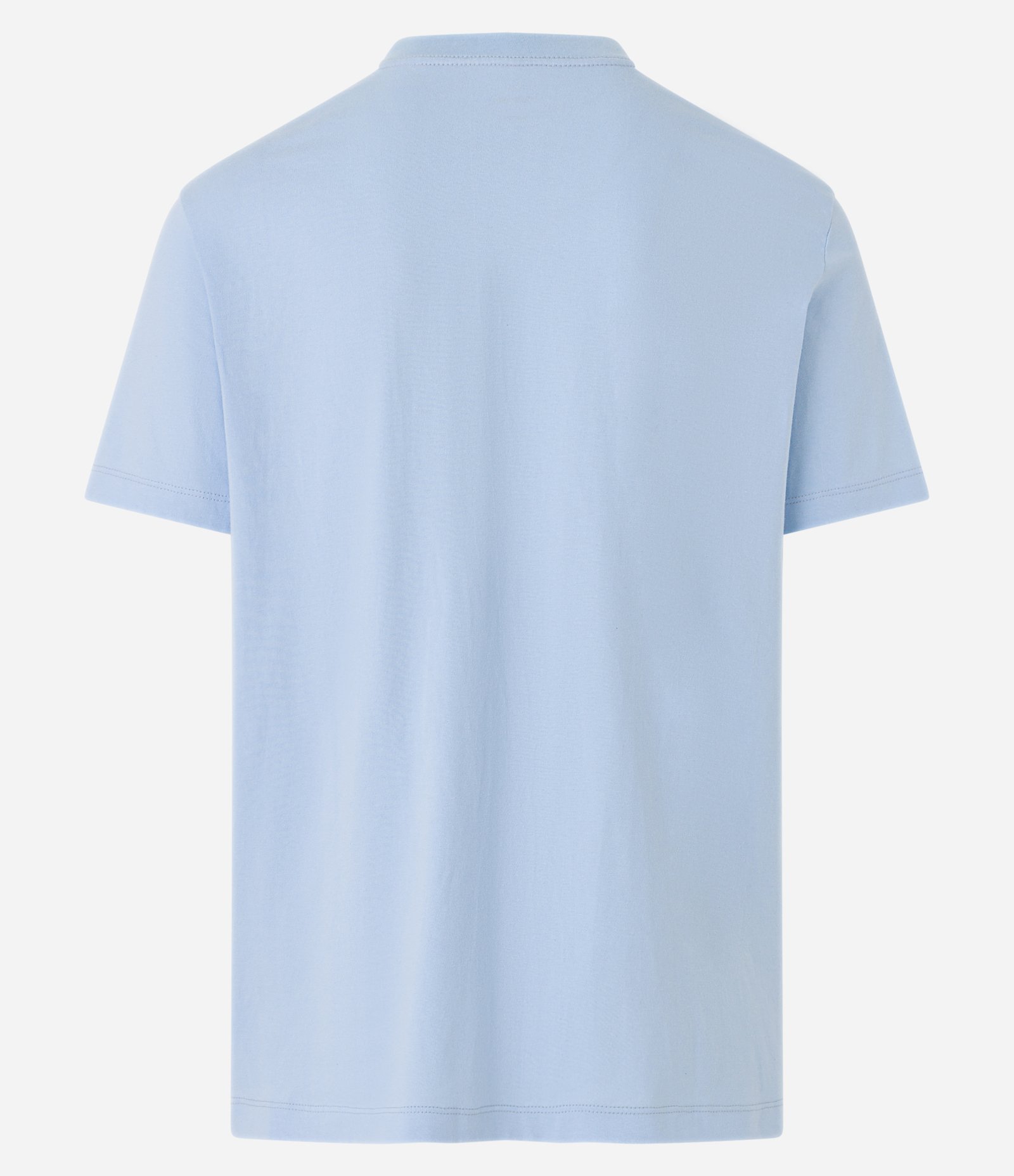 Camiseta Comfort em Meia Malha com Bolso Azul 6
