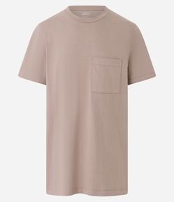 Camiseta Comfort em Meia Malha com Bolso