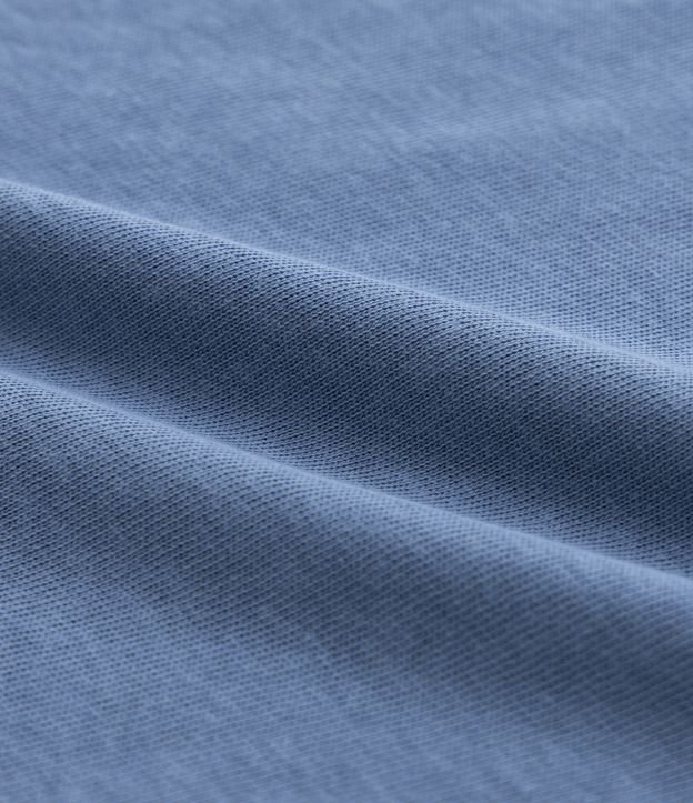 Camiseta Infantil Pesada com Textura - Tam 5 a 14 anos Azul 3