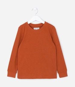 Camiseta Infantil Pesada com Textura - Tam 5 a 14 anos