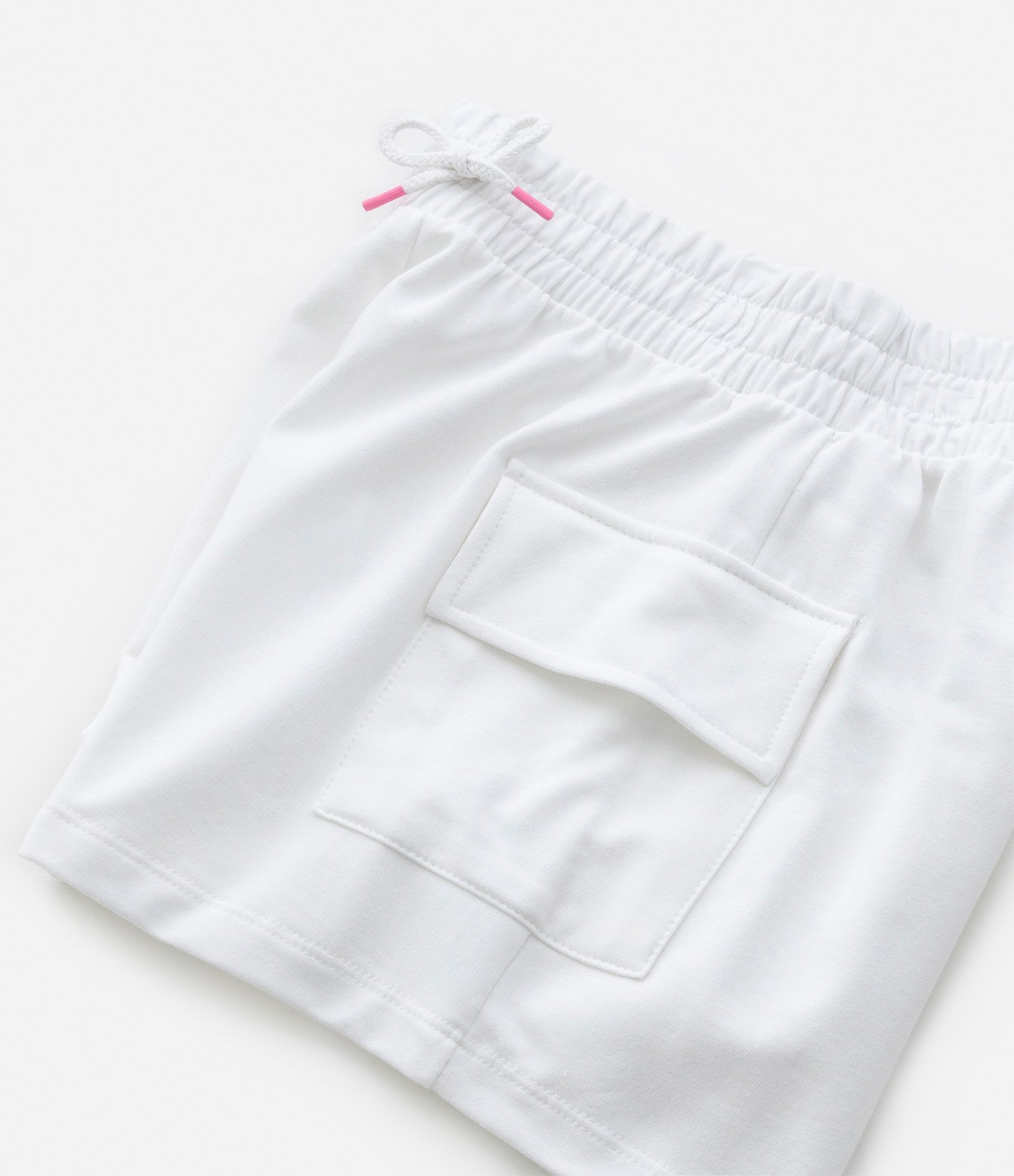 Bermuda Cargo Infantil em Moletom - 5 a 14 anos Branco 4