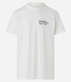 Camiseta Comfort em Meia Malha com Estampa Frente e Costas Discovery