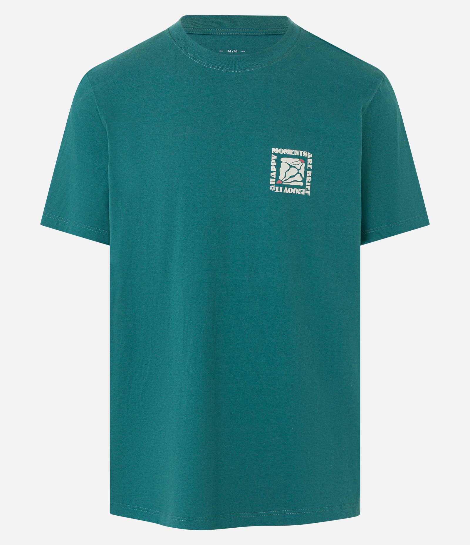 Camiseta Comfort em Algodão com Estampa Lettering Verde 5