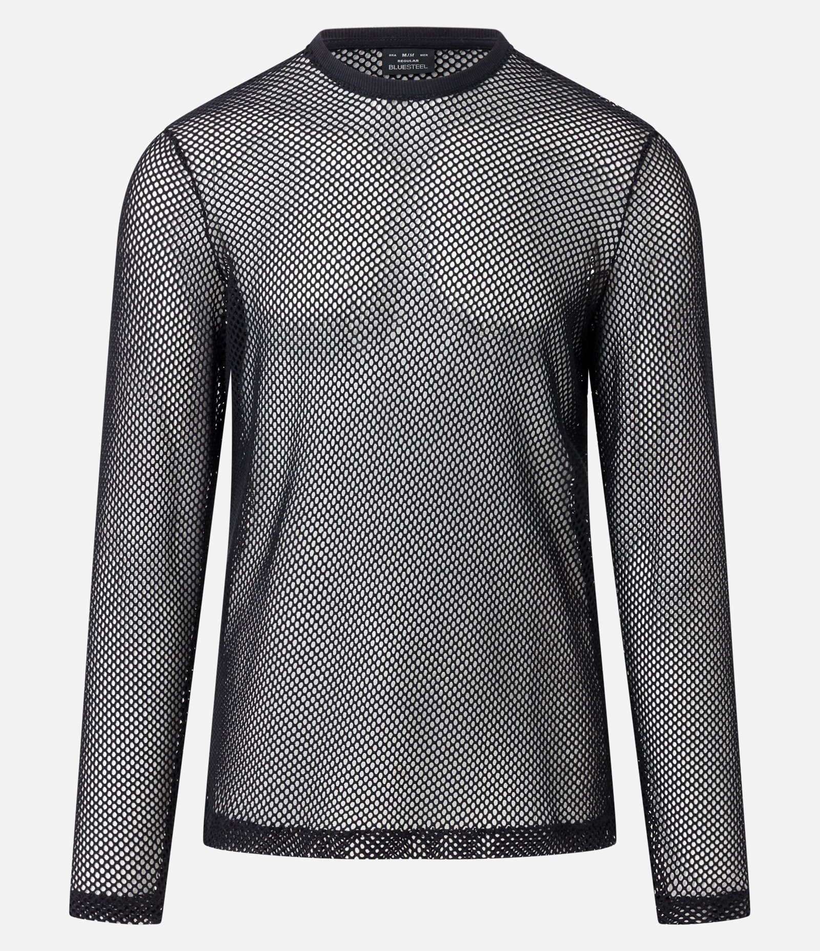 Camiseta Muscle em Meia Malha Furadinha Preto 6