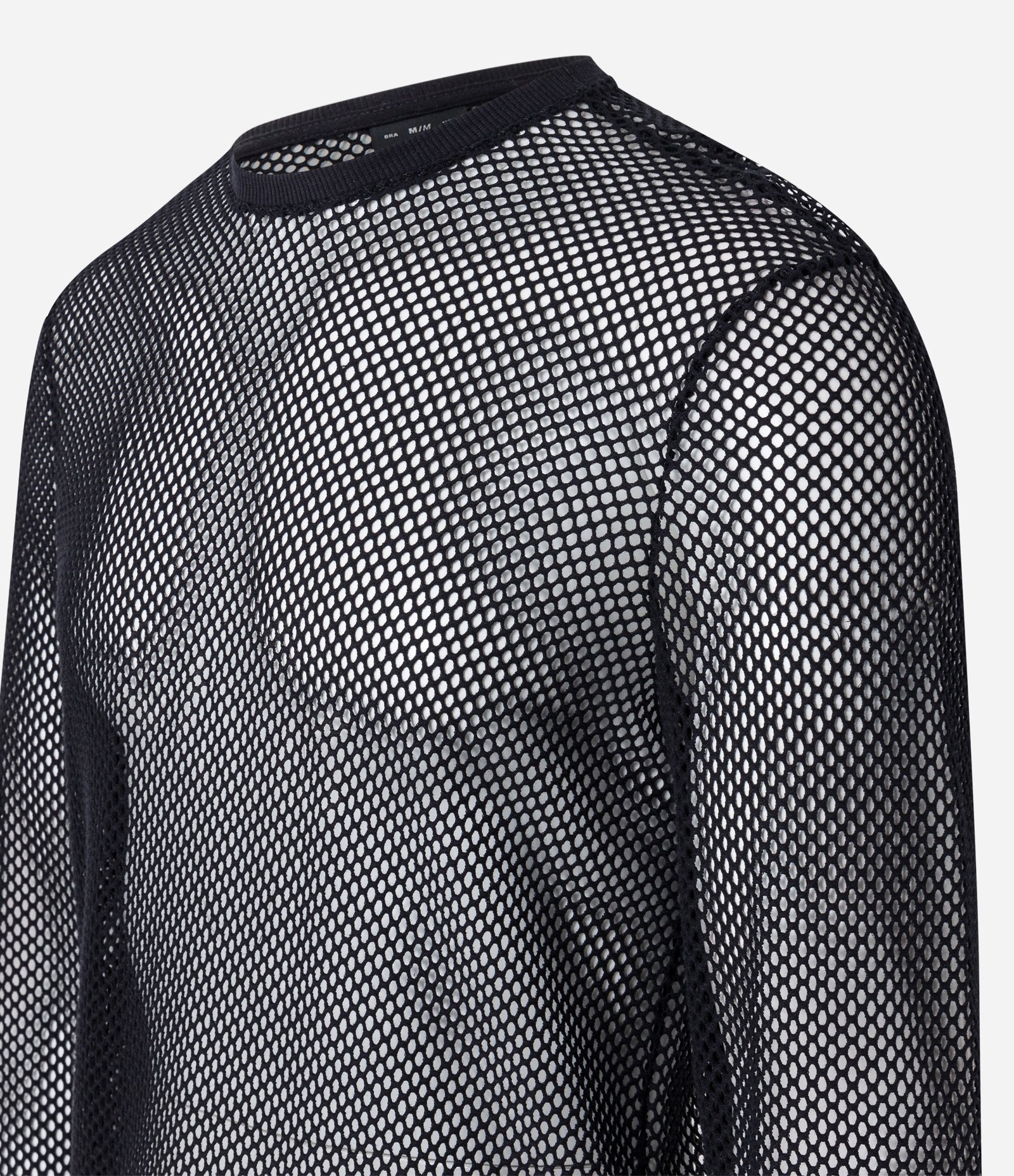 Camiseta Muscle em Meia Malha Furadinha Preto 7