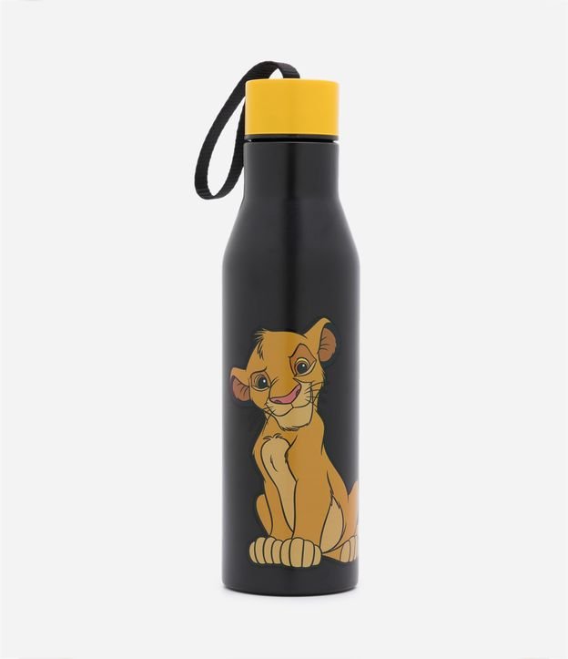 Garrafa Média com Alça e Estampa do Simba 500ml