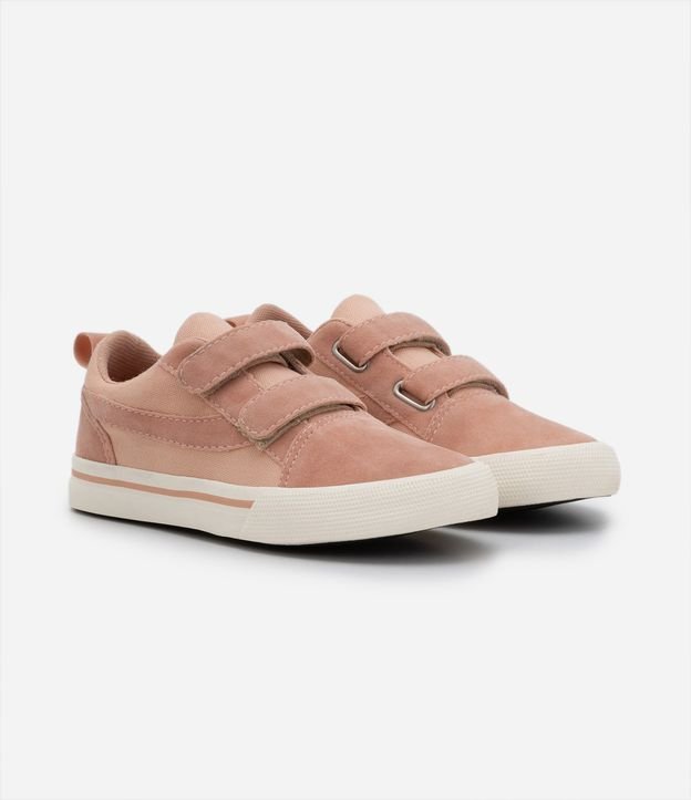 Tênis Infantil Cano Baixo com Velcro e Recortes - Tam 28 ao 37