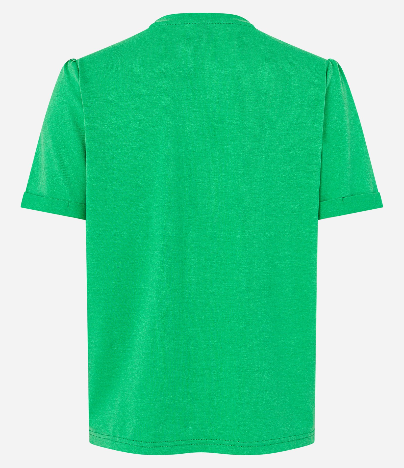 Blusa Manga Curta em Viscolycra com Brilhos Aplicados Verde 8