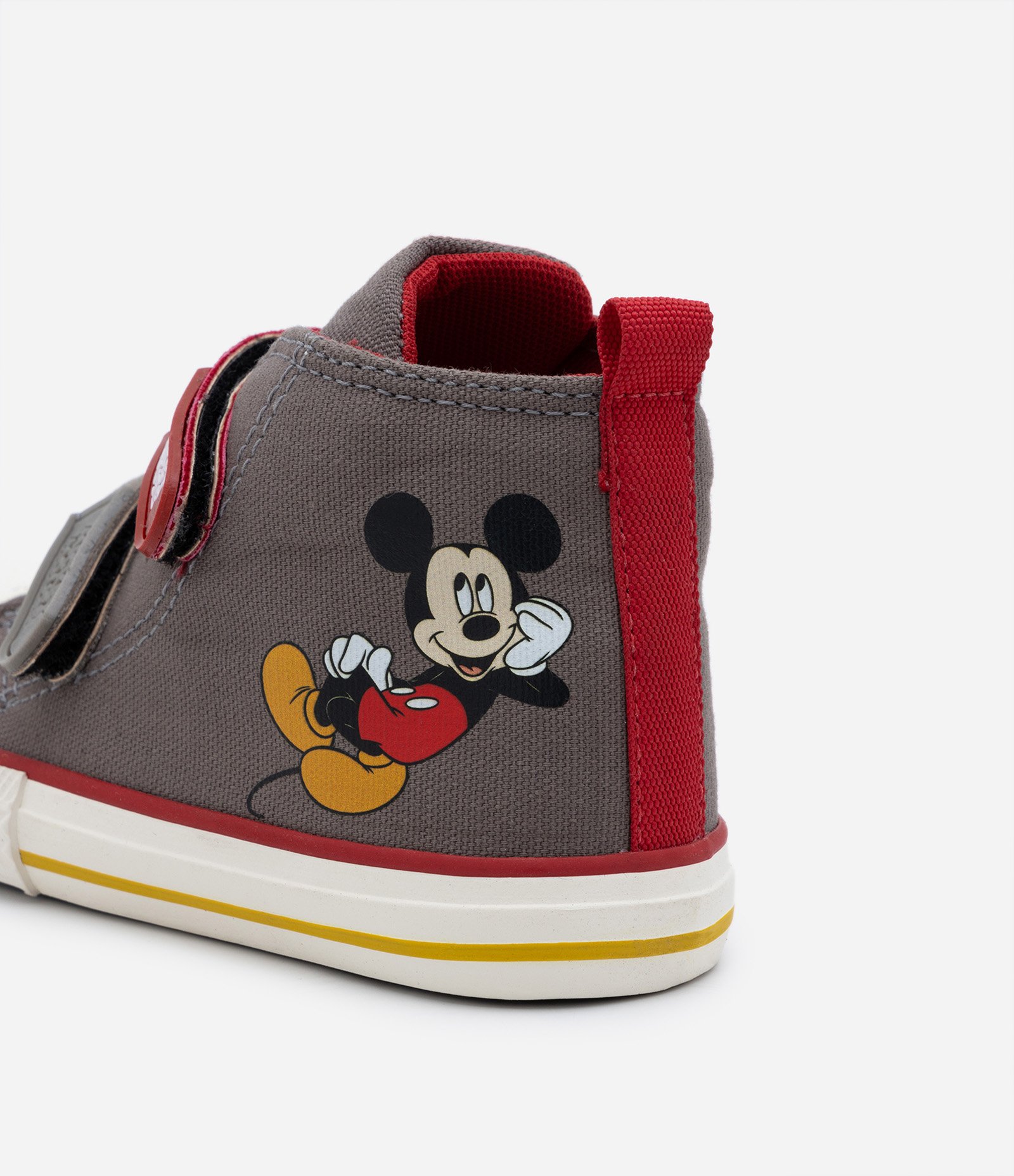Tênis Botinha Infantil Estampa Mickey com Velcro - Tam 20 ao 27 Cinza 2