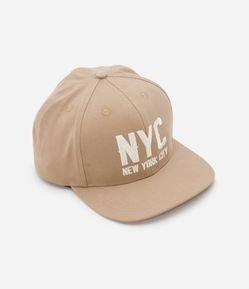Boné Aba Reta em Sarja com Bordado NYC
