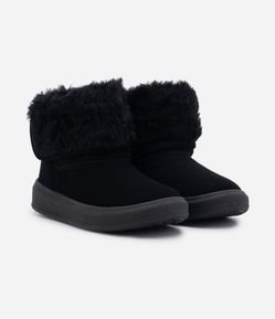 Bota Infantil em PU com Forro de Pelinho - Tam 28 ao 36