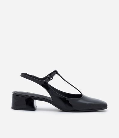 Sapato Feminino Salto Baixo Preto Modare - 7032400 - cloviscalcados