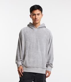 Blusão Balloon Fechado Atoalhado com Capuz