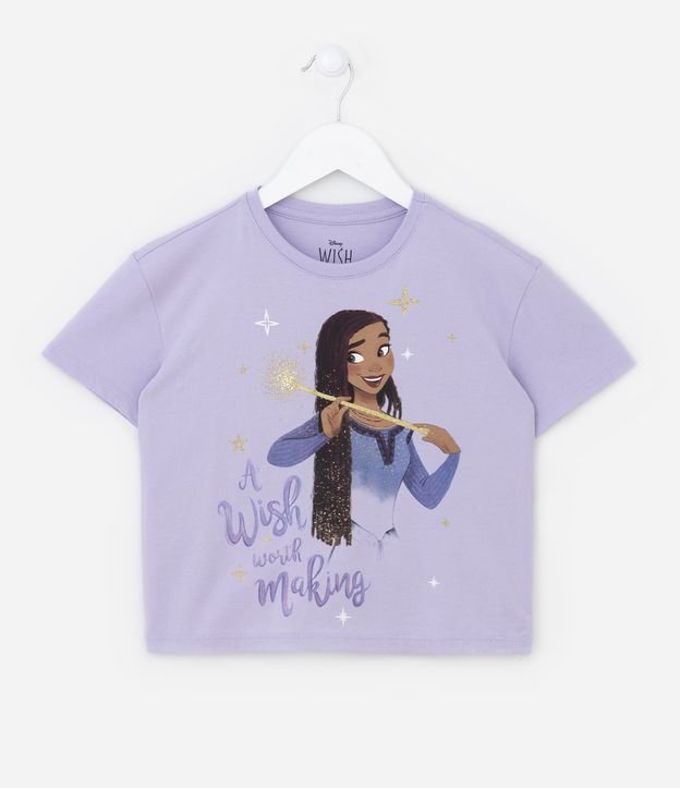 Blusa Curta Infantil com Estampa Wish - Tam 03 A 10 Anos
