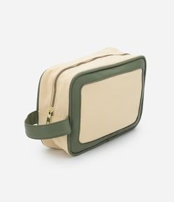 Nécessaire Tijolão com Alça e Detalhes em PU