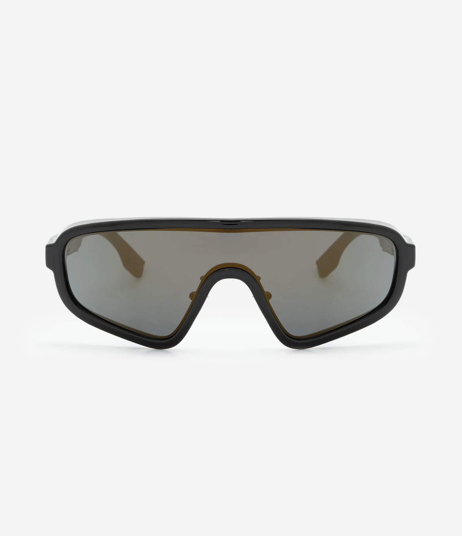 Óculos de Sol Máscara com Lente Espelhada Preto 2