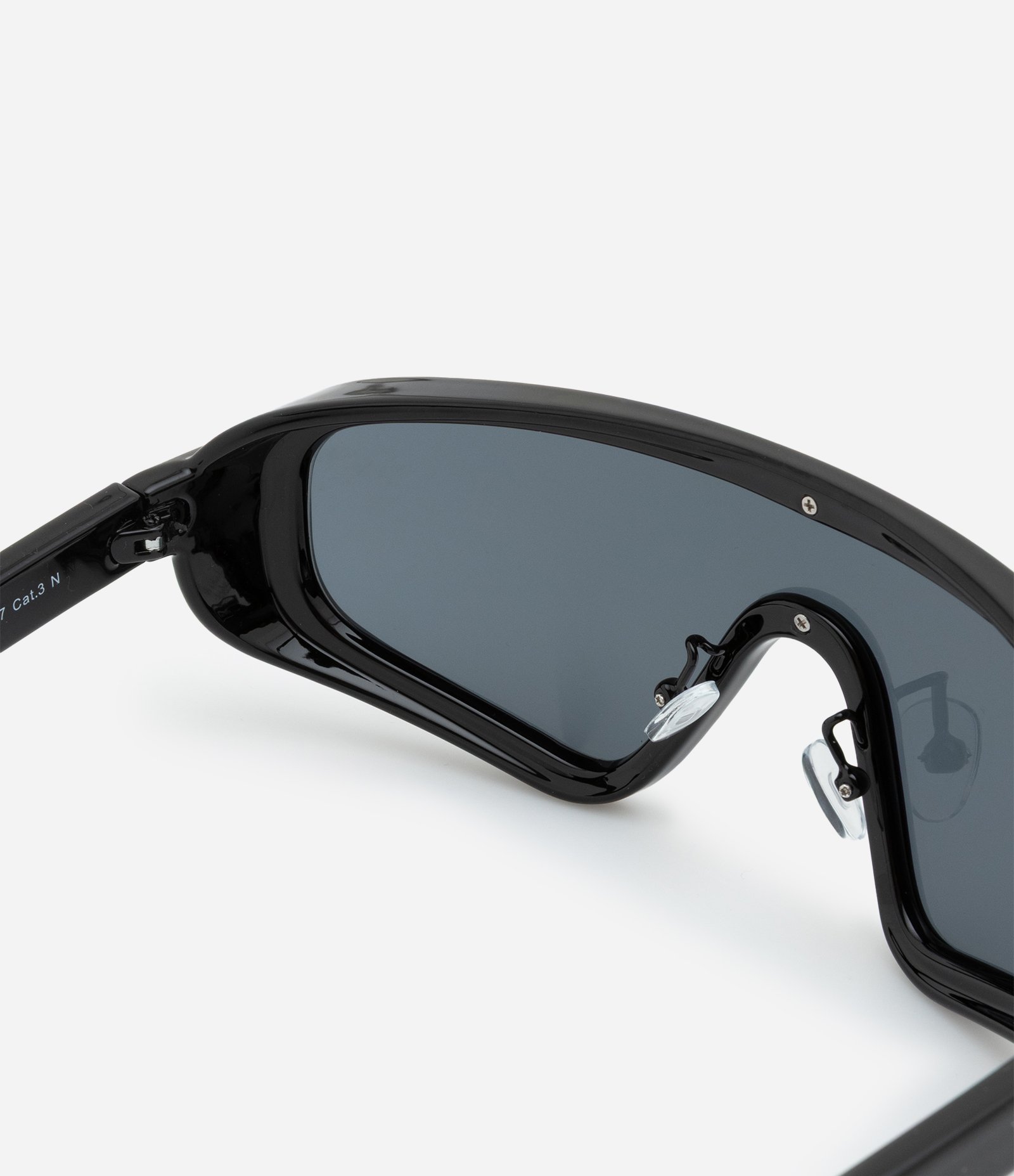 Óculos de Sol Máscara com Lente Espelhada Preto 3