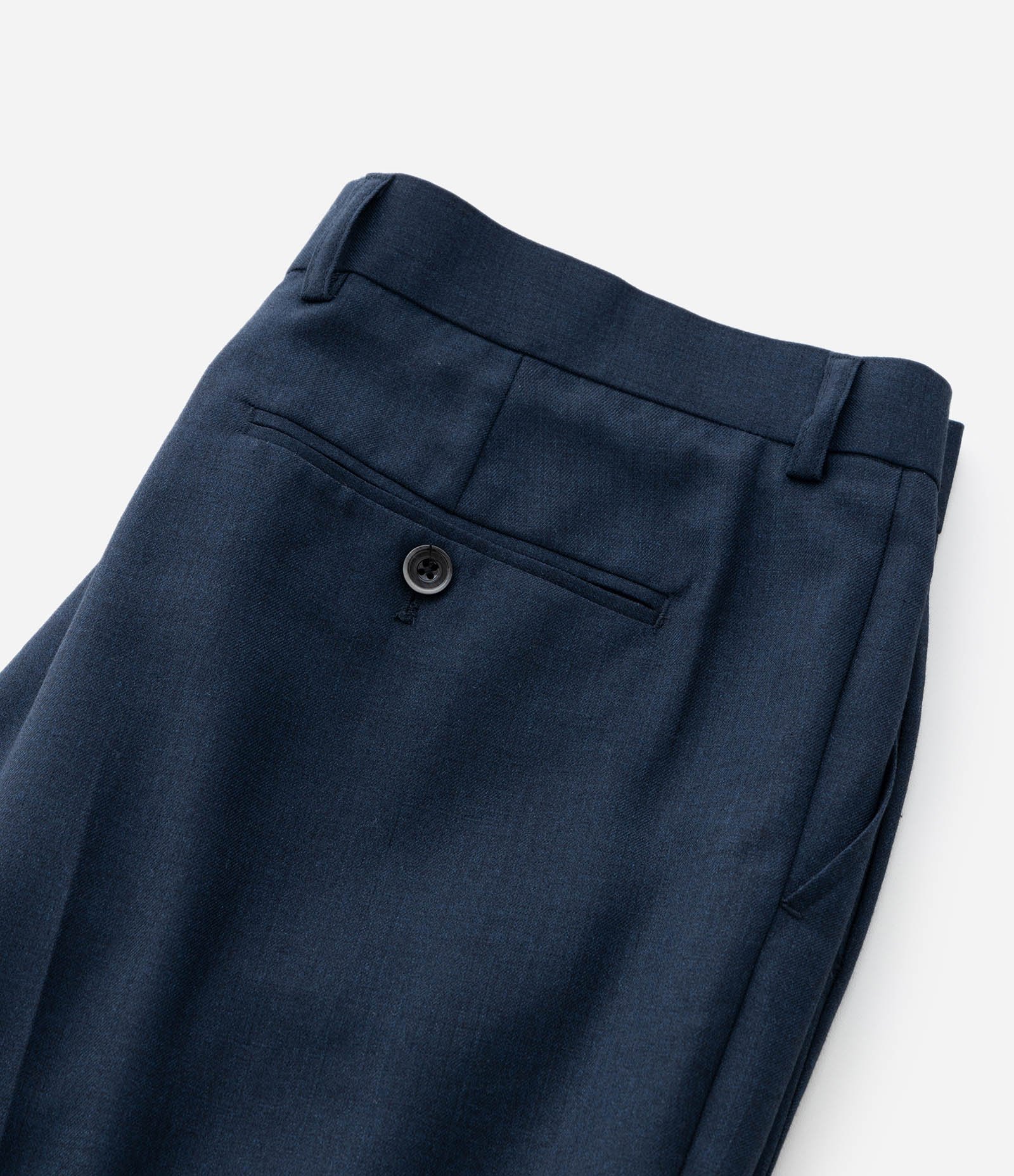 Calça Social Slim em Poliviscose com Bolsos Azul Escuro 9