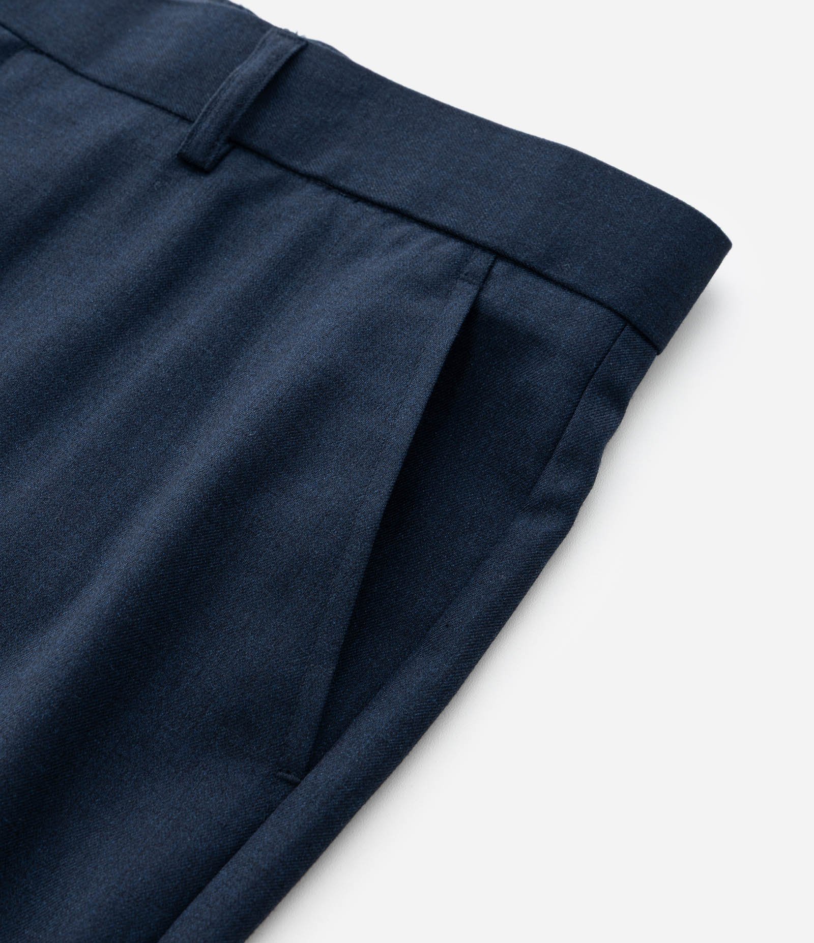 Calça Social Slim em Poliviscose com Bolsos Azul Escuro 10